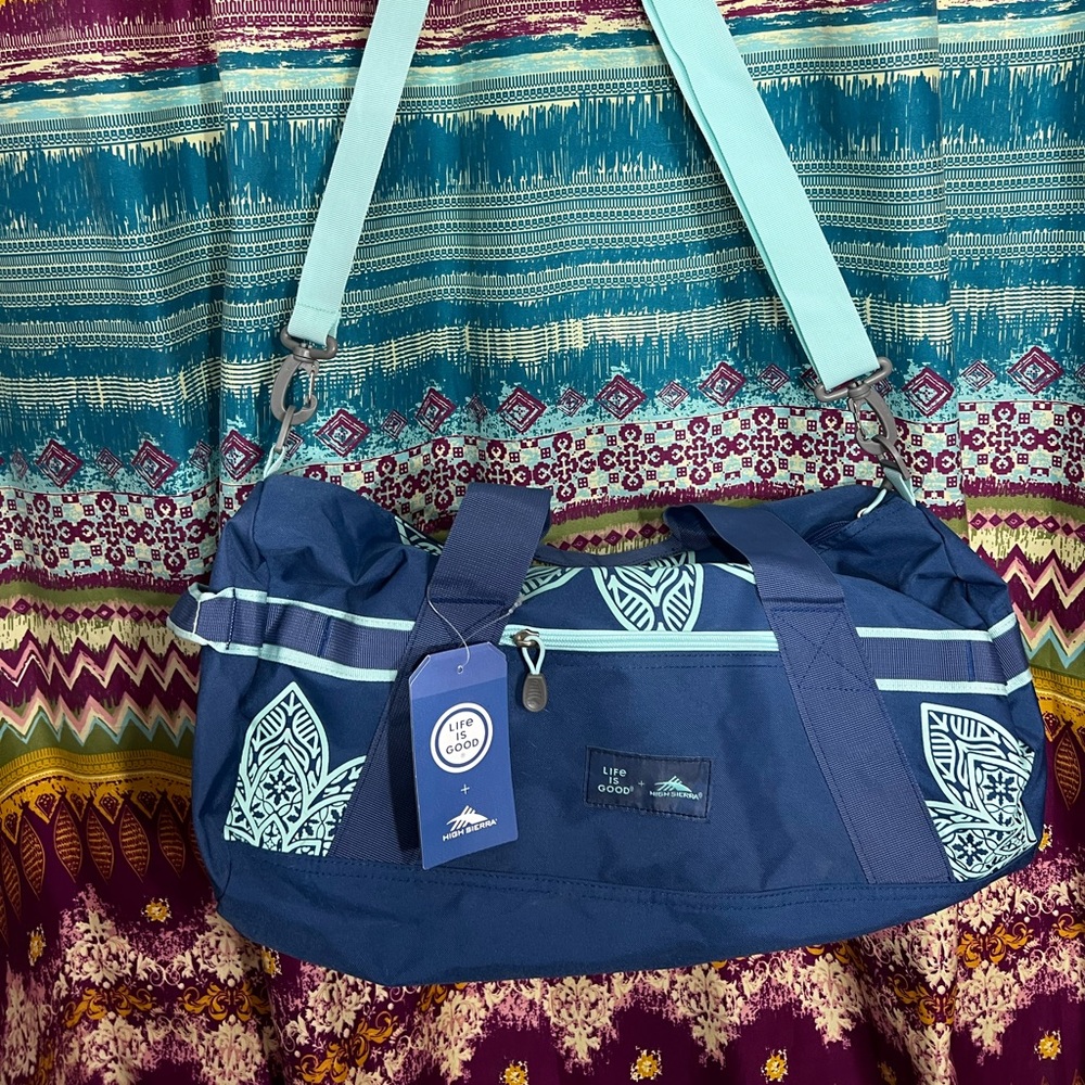 Life is Good High Sierra duffel